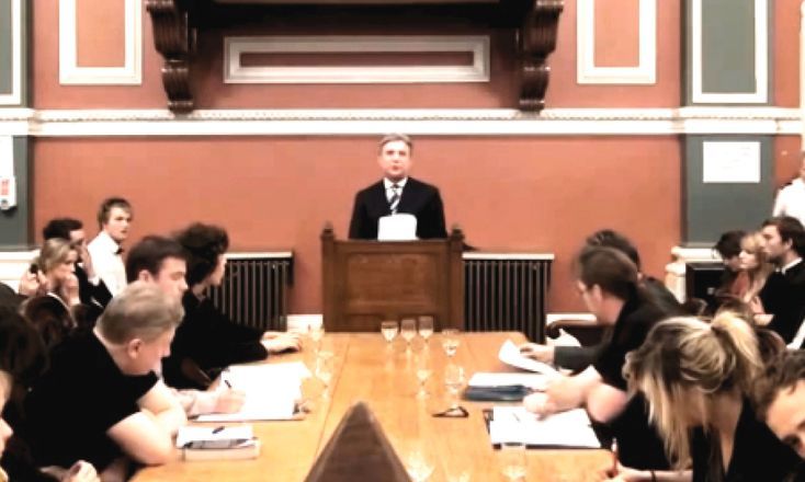 Mike Rinder in Trinity College, Ireland