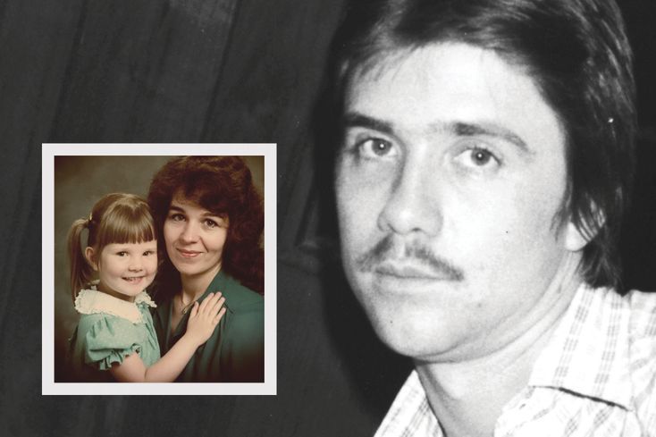 Mike Rinder; inset: Cathy and Taryn Rinder ca. 1982