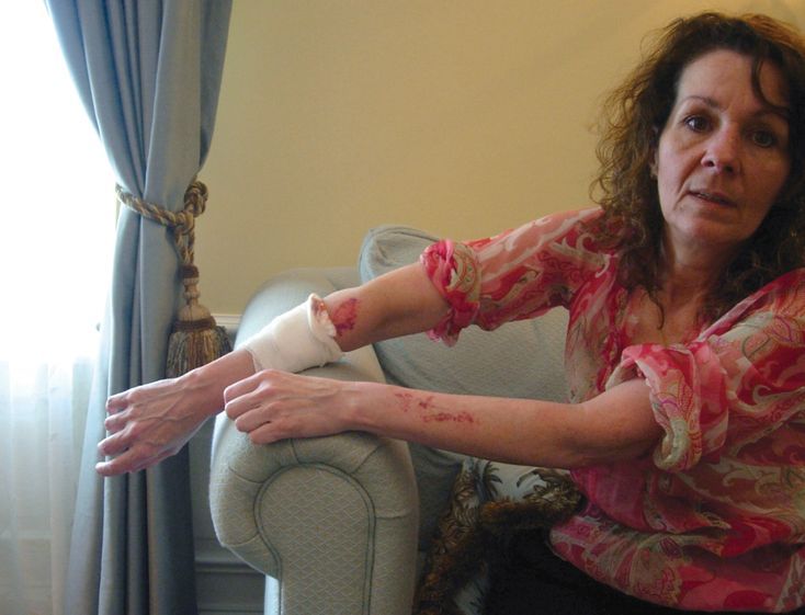 Mike Rinder’s then wife, Cathy, on April 23, 2010