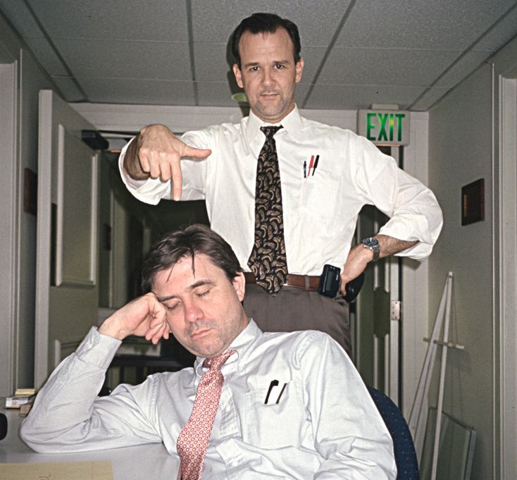Mike Rinder and Mark “Marty” Rathbun, 1997